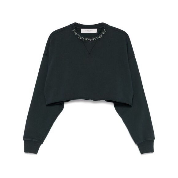 Golden Goose Women Cotton Cropped Sweatshirt